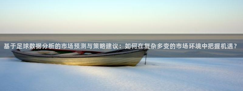 基于足球数据分析的市场预测与策略建议：如何在复杂多变的市场环境中把握机遇？