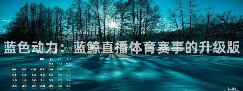 蓝色动力：蓝鲸直播体育赛事的升级版
